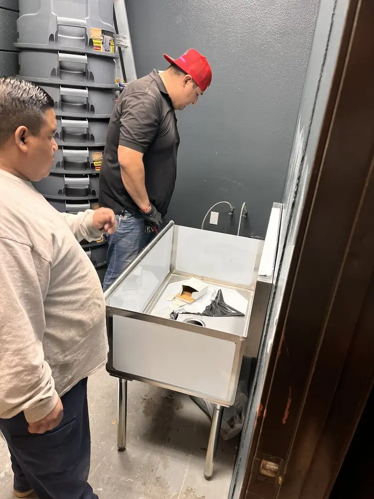 Commercial plumbing and sink installation in Big Beaver